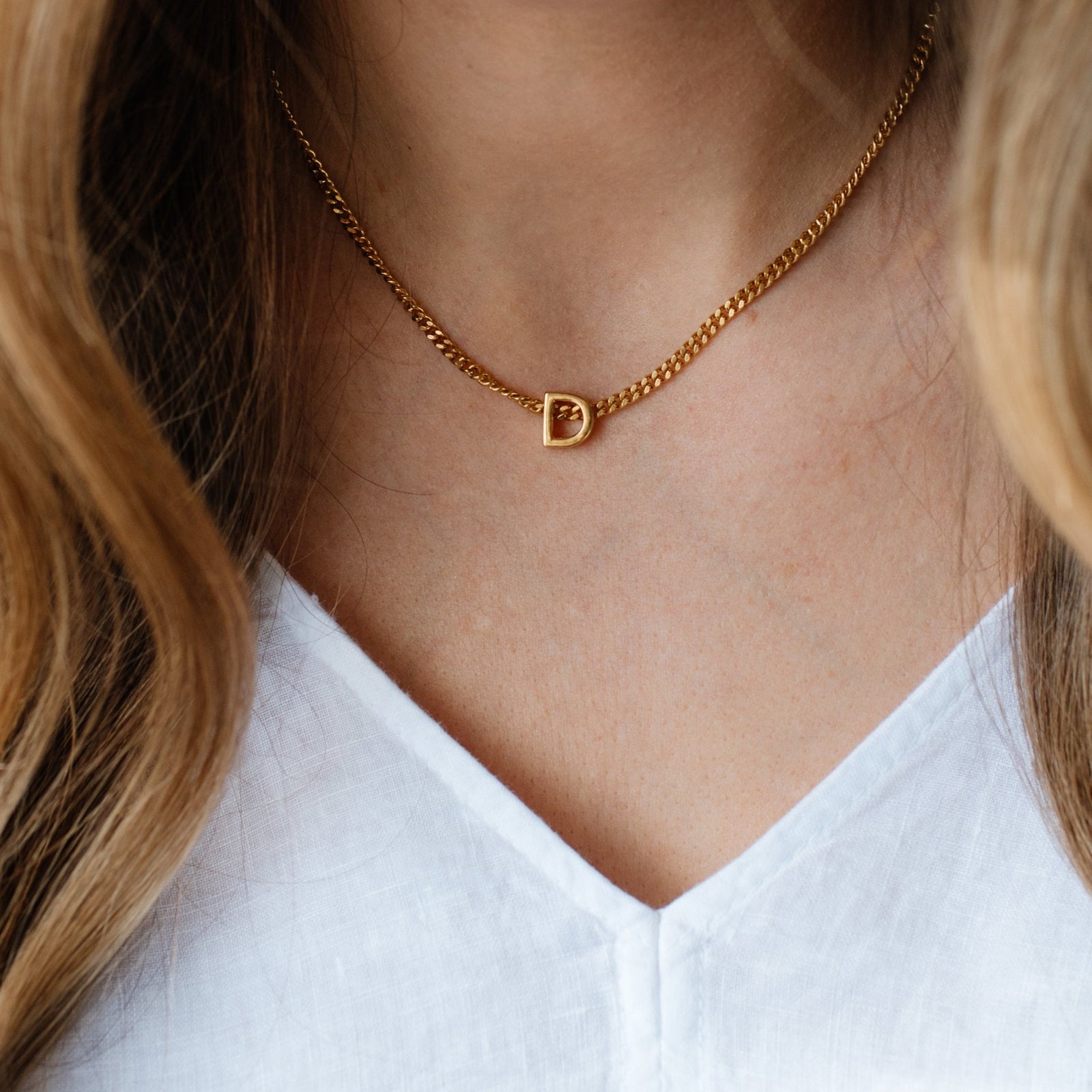 CHARMED INITIAL - D - GOLD OR SILVER - SO PRETTY CARA COTTER