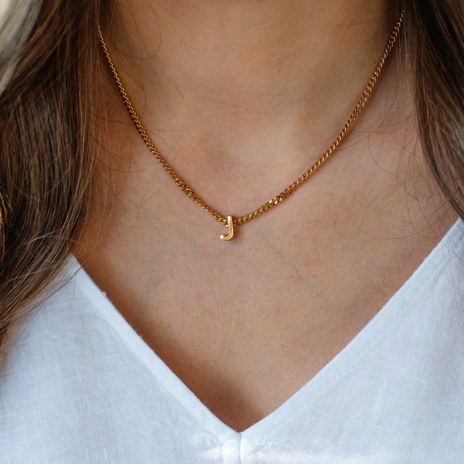 CHARMED INITIAL - J - GOLD OR SILVER - SO PRETTY CARA COTTER