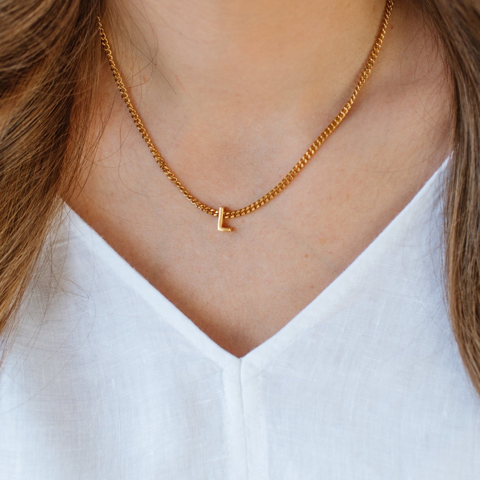 CHARMED INITIAL - L - GOLD OR SILVER - SO PRETTY CARA COTTER