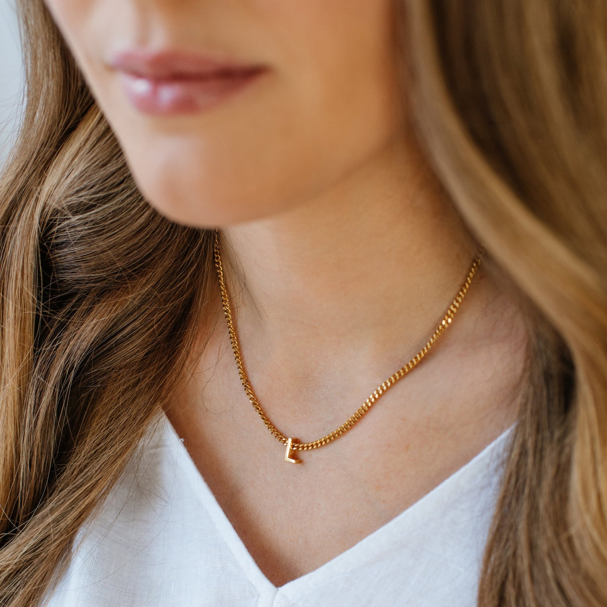 CHARMED INITIAL - L - GOLD OR SILVER - SO PRETTY CARA COTTER