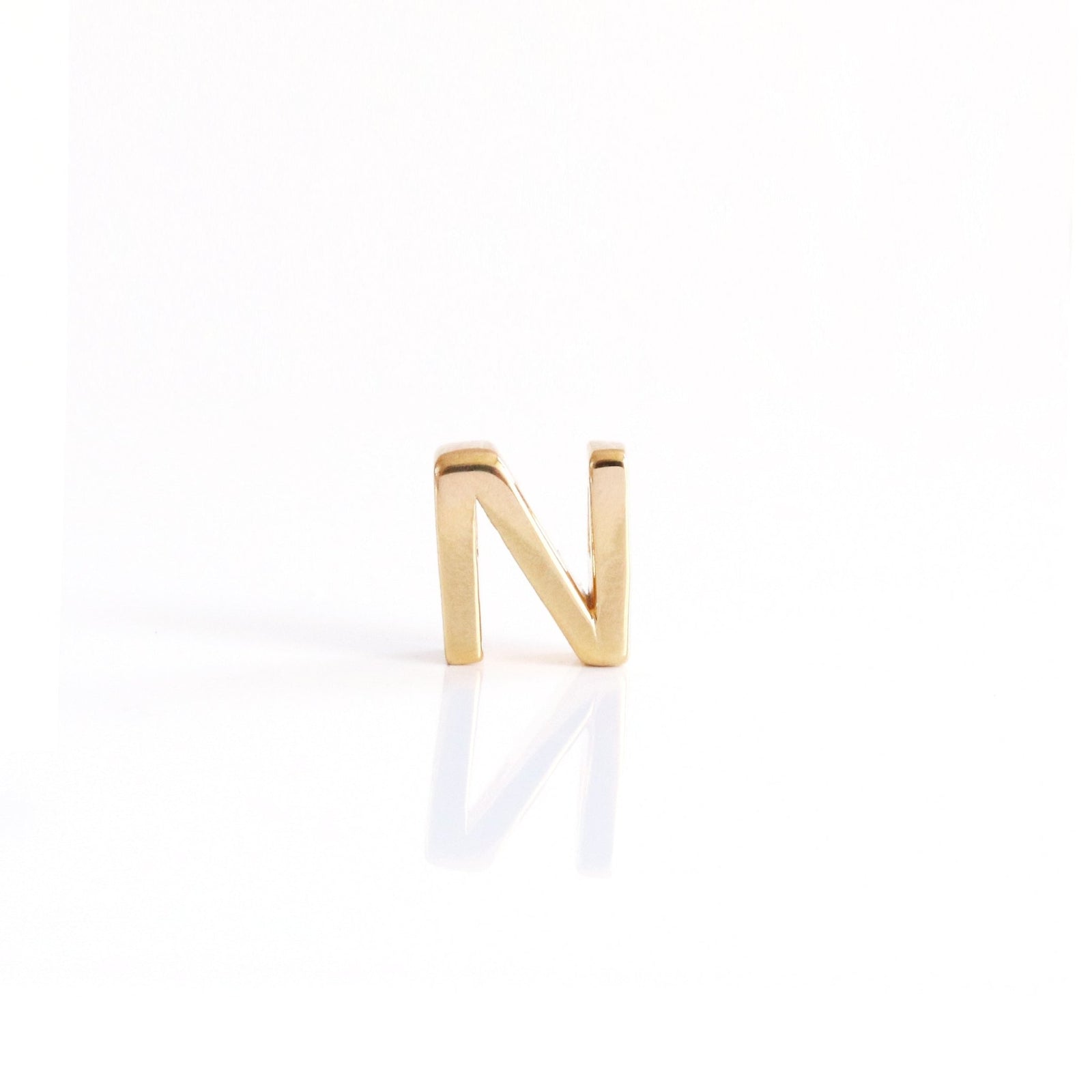 CHARMED INITIAL - N - GOLD OR SILVER - SO PRETTY CARA COTTER