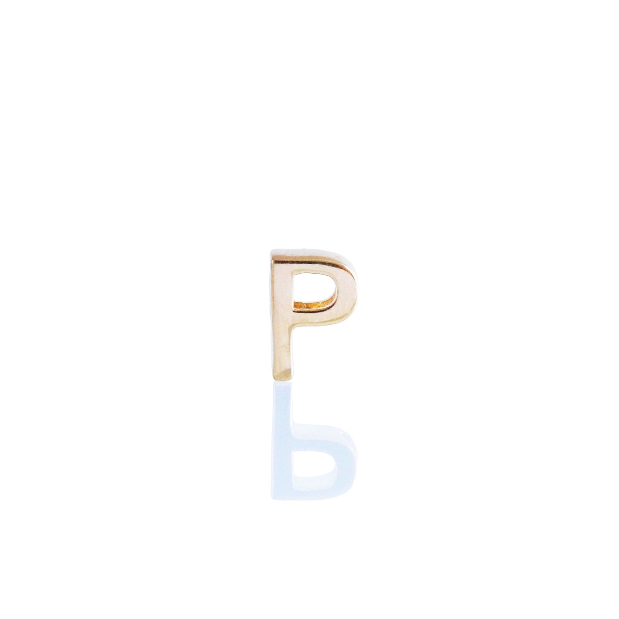 CHARMED INITIAL - P - GOLD OR SILVER - SO PRETTY CARA COTTER
