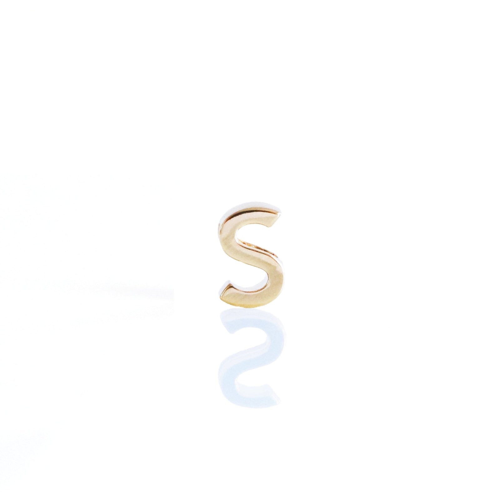 CHARMED INITIAL - S - GOLD OR SILVER - SO PRETTY CARA COTTER