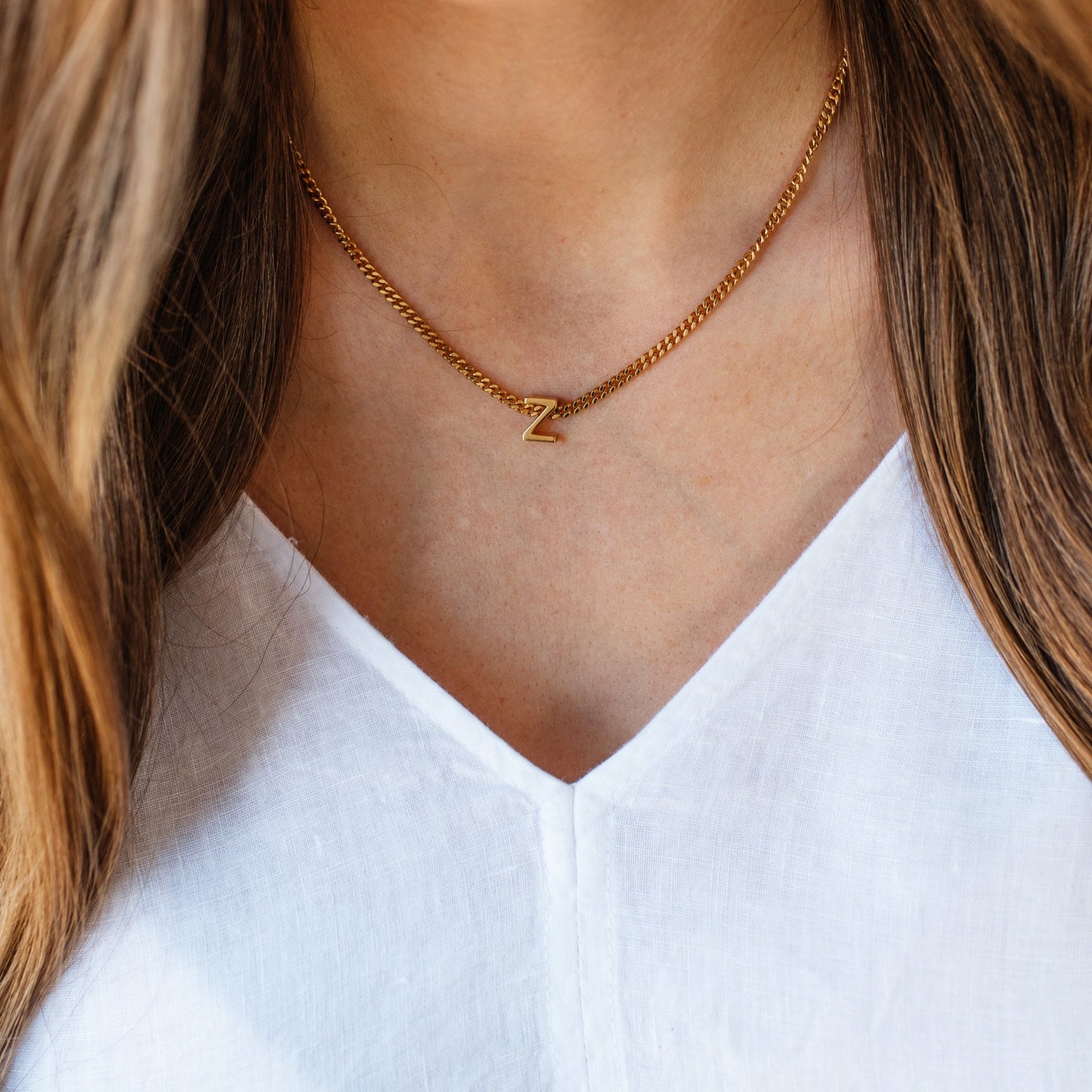 CHARMED INITIAL - Z - GOLD OR SILVER - SO PRETTY CARA COTTER