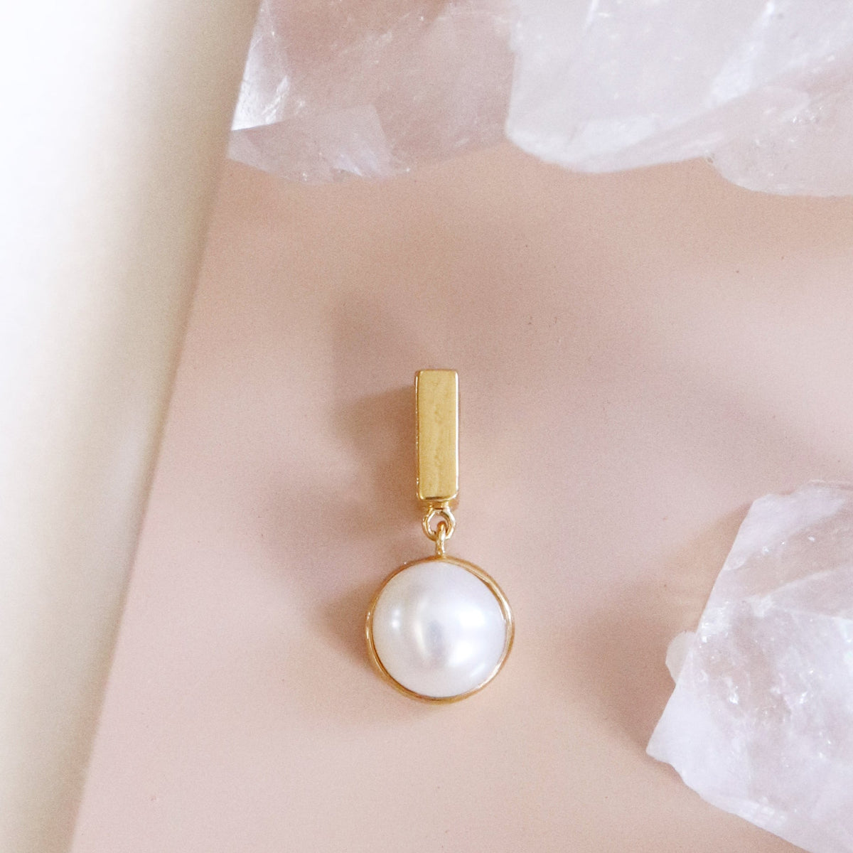 CHARMED PEARL DROP - GOLD OR SILVER - SO PRETTY CARA COTTER