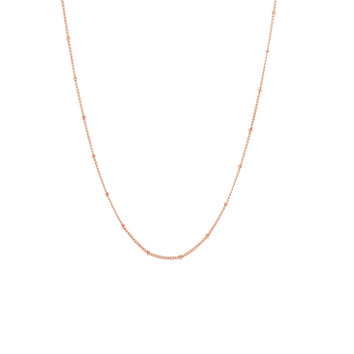 CHARMING 22-24&quot; BEADED NECKLACE ROSE GOLD - SO PRETTY CARA COTTER