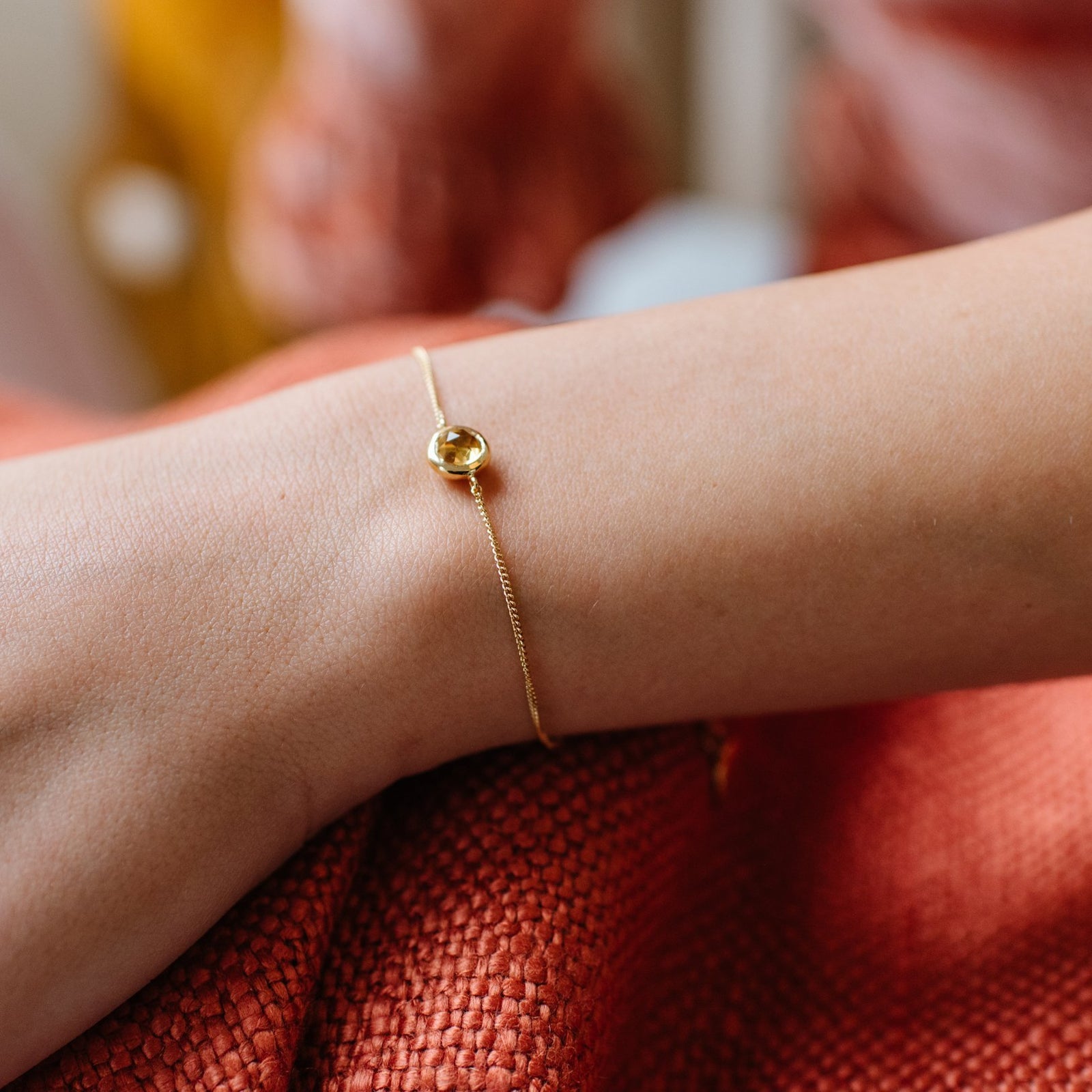 DAINTY LEGACY BRACELET - CITRINE & GOLD - SO PRETTY CARA COTTER
