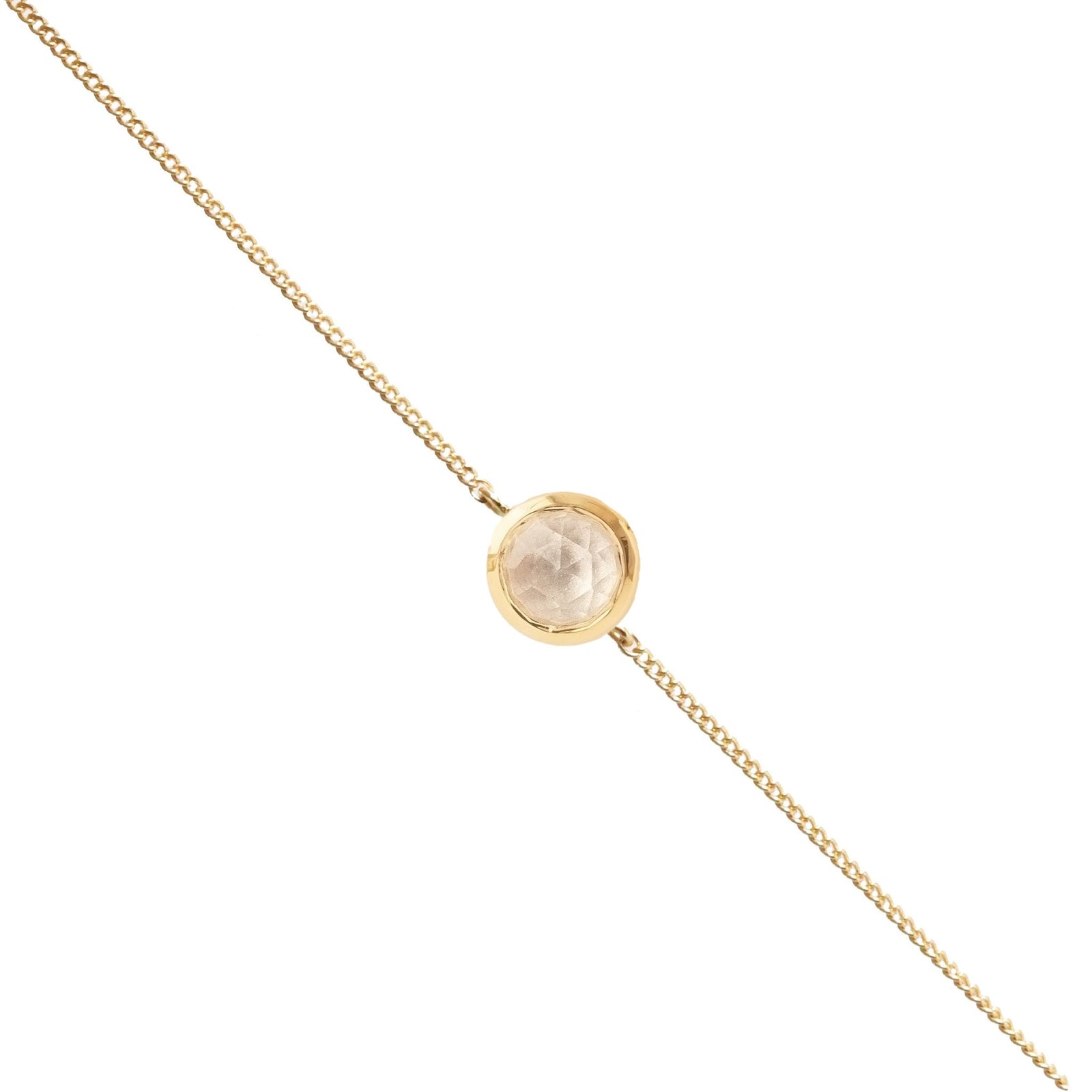 DAINTY LEGACY BRACELET - WHITE TOPAZ & GOLD - SO PRETTY CARA COTTER