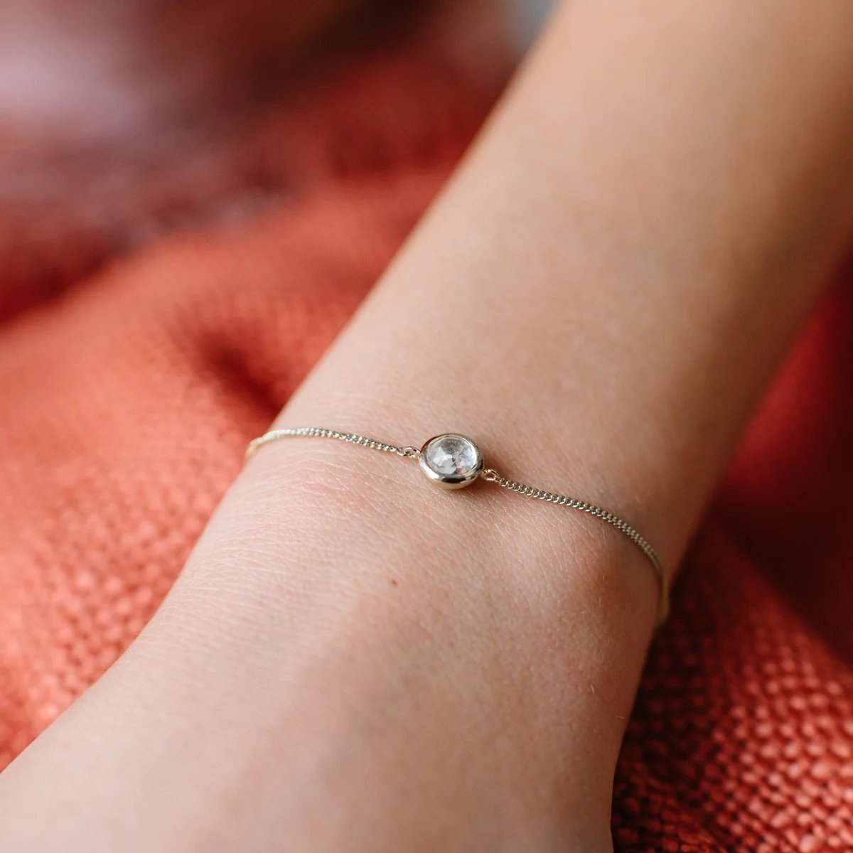 DAINTY LEGACY BRACELET - WHITE TOPAZ & SILVER - SO PRETTY CARA COTTER