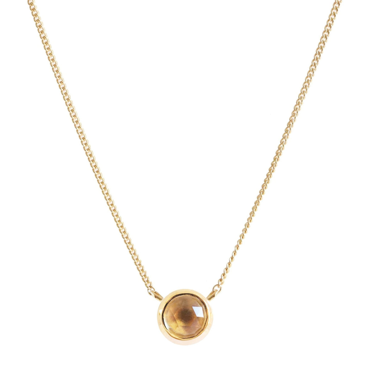 DAINTY LEGACY NECKLACE - CITRINE &amp; GOLD - SO PRETTY CARA COTTER