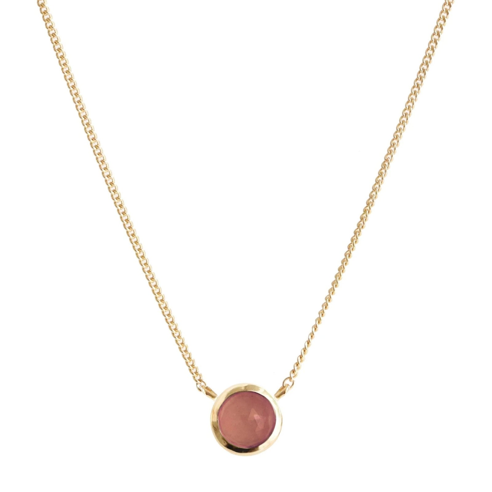 DAINTY LEGACY NECKLACE - CRANBERRY QUARTZ & GOLD - SO PRETTY CARA COTTER
