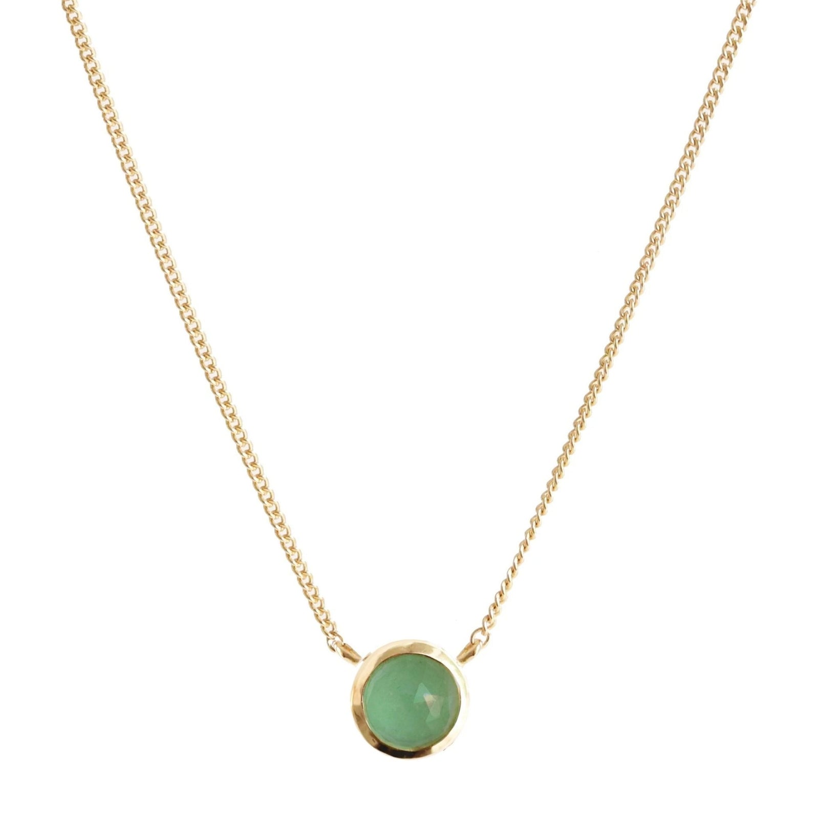 DAINTY LEGACY NECKLACE - GREEN ONYX & GOLD - SO PRETTY CARA COTTER