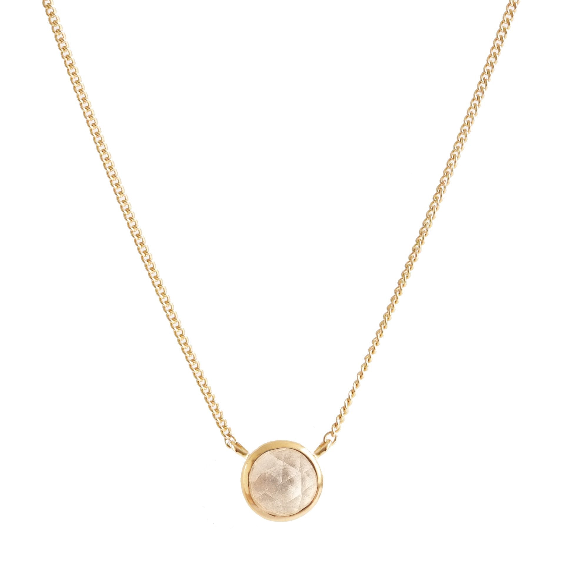 DAINTY LEGACY NECKLACE - WHITE TOPAZ & GOLD - SO PRETTY CARA COTTER