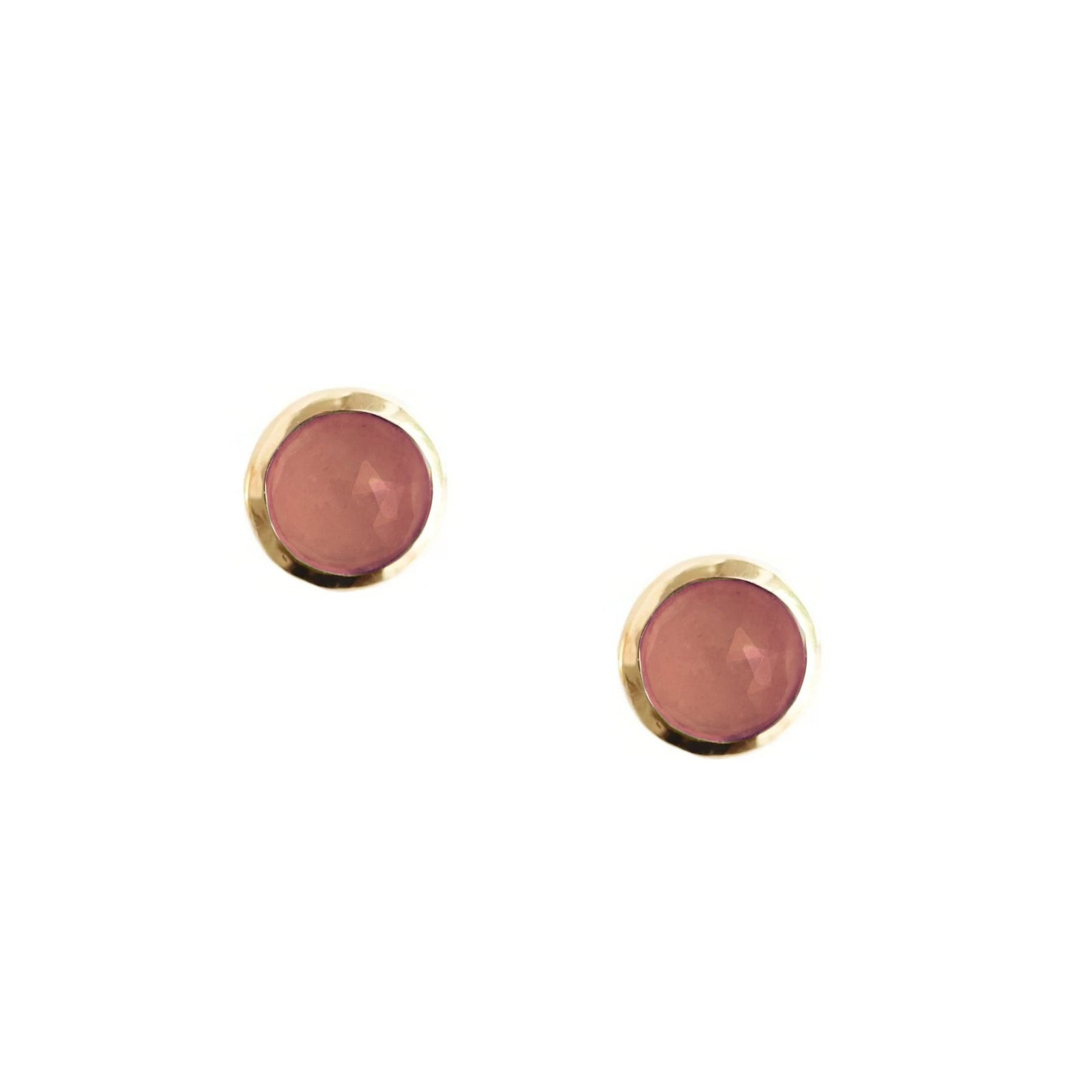 DAINTY LEGACY STUDS - CRANBERRY QUARTZ & GOLD - SO PRETTY CARA COTTER