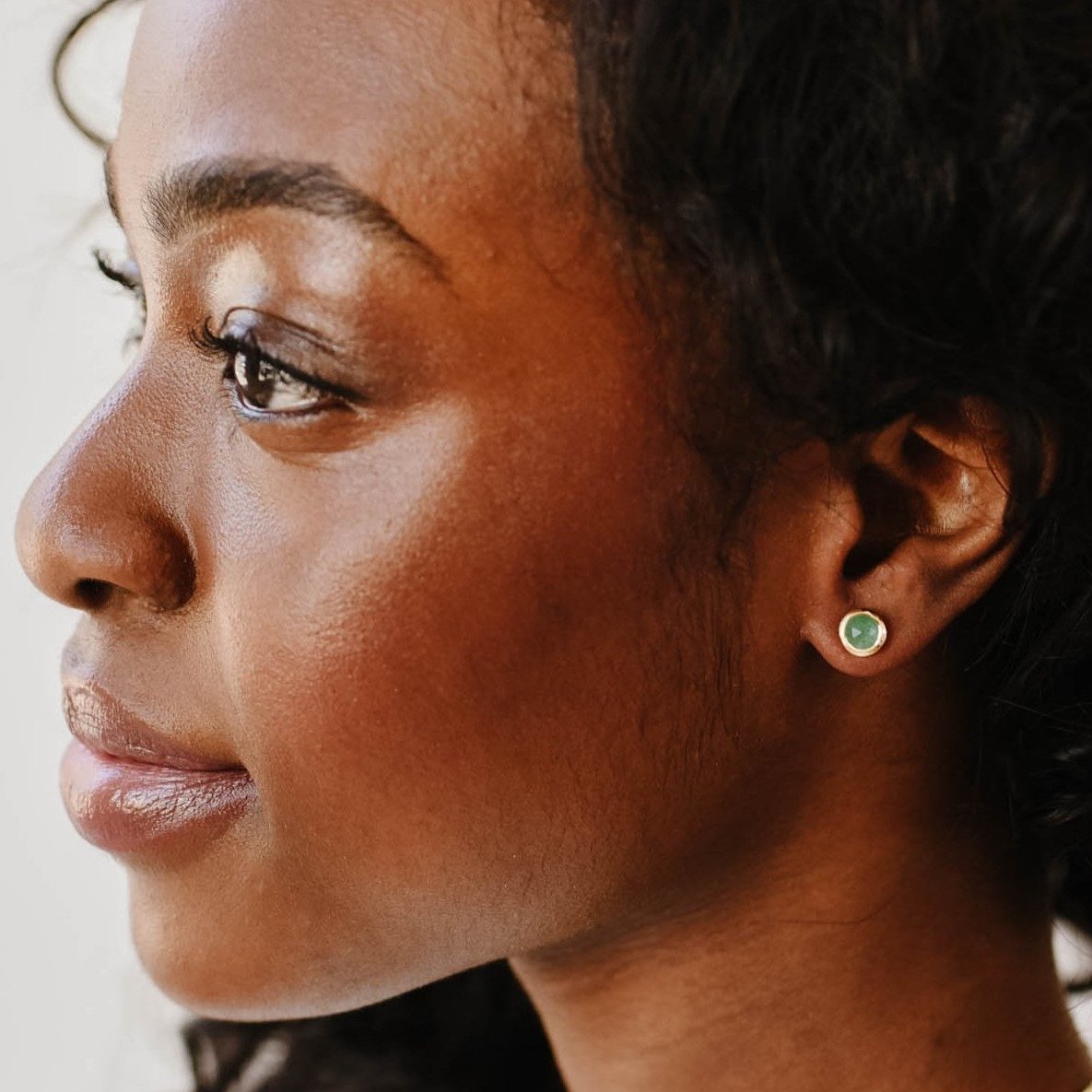 DAY 4 - DAINTY LEGACY STUDS - GREEN QUARTZ & GOLD - SO PRETTY CARA COTTER