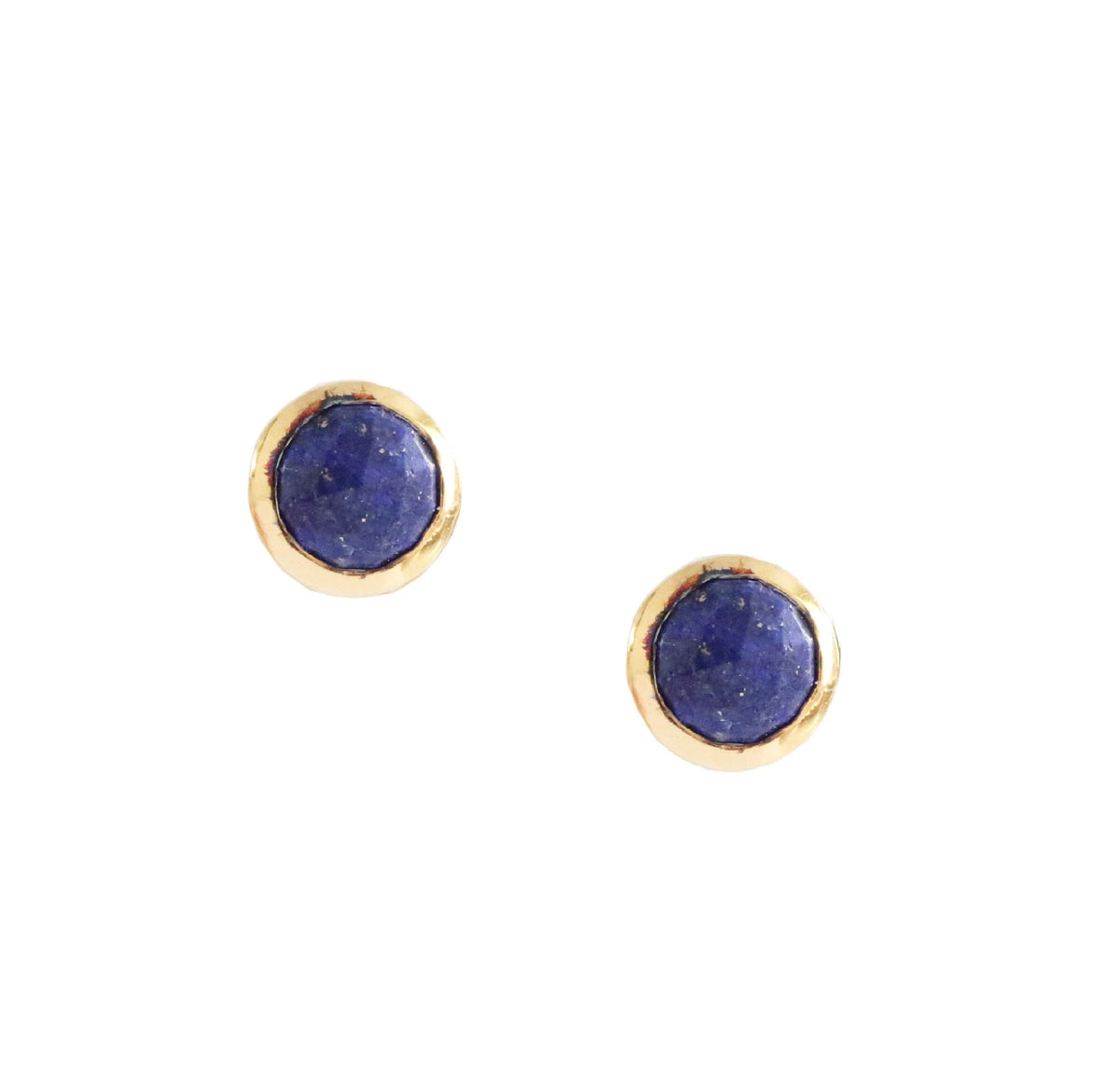DAINTY LEGACY STUDS - LAPIS &amp; GOLD - SO PRETTY CARA COTTER