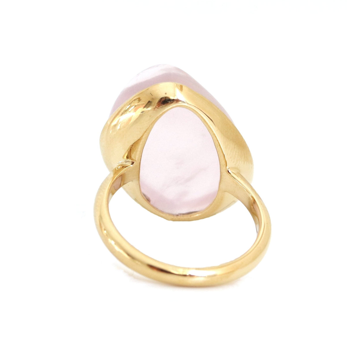 DARING RING - RAW PINK QUARTZ &amp; GOLD - SO PRETTY CARA COTTER