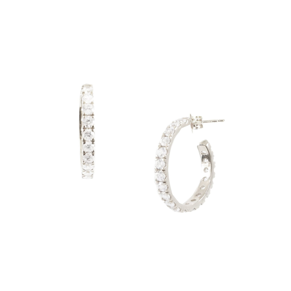 DAY 10 - LARGE LOVE HOOPS - CUBIC ZIRCONIA - SO PRETTY CARA COTTER