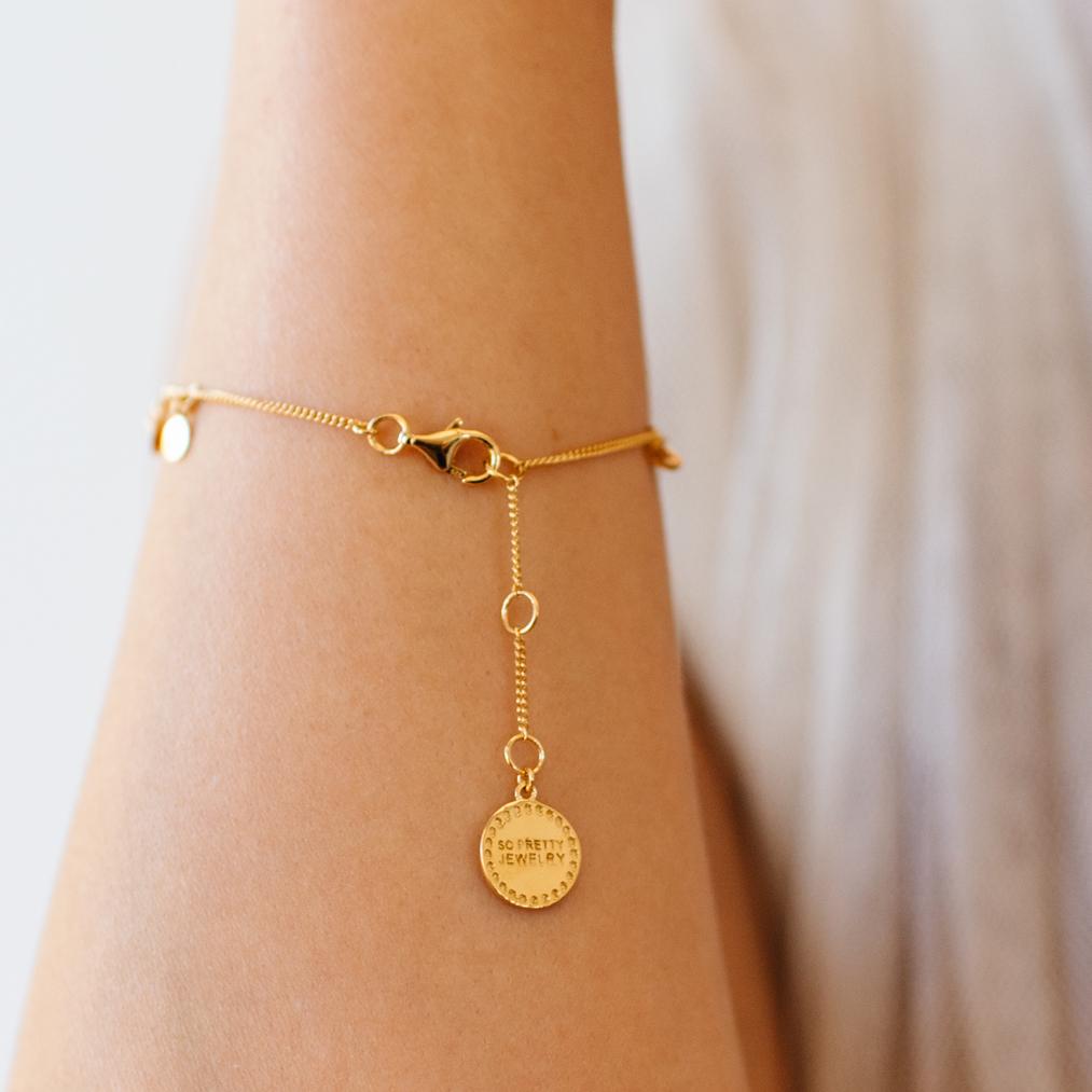 POISE DISK BRACELET - GOLD OR SILVER - SO PRETTY CARA COTTER