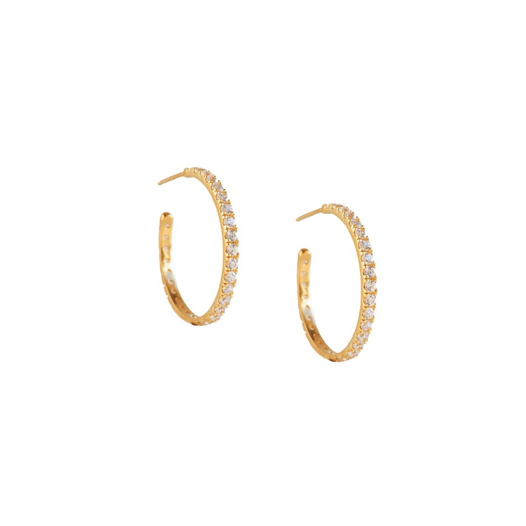DAY 6 - GRAND LOVE HOOPS - GOLD OR SILVER - SO PRETTY CARA COTTER
