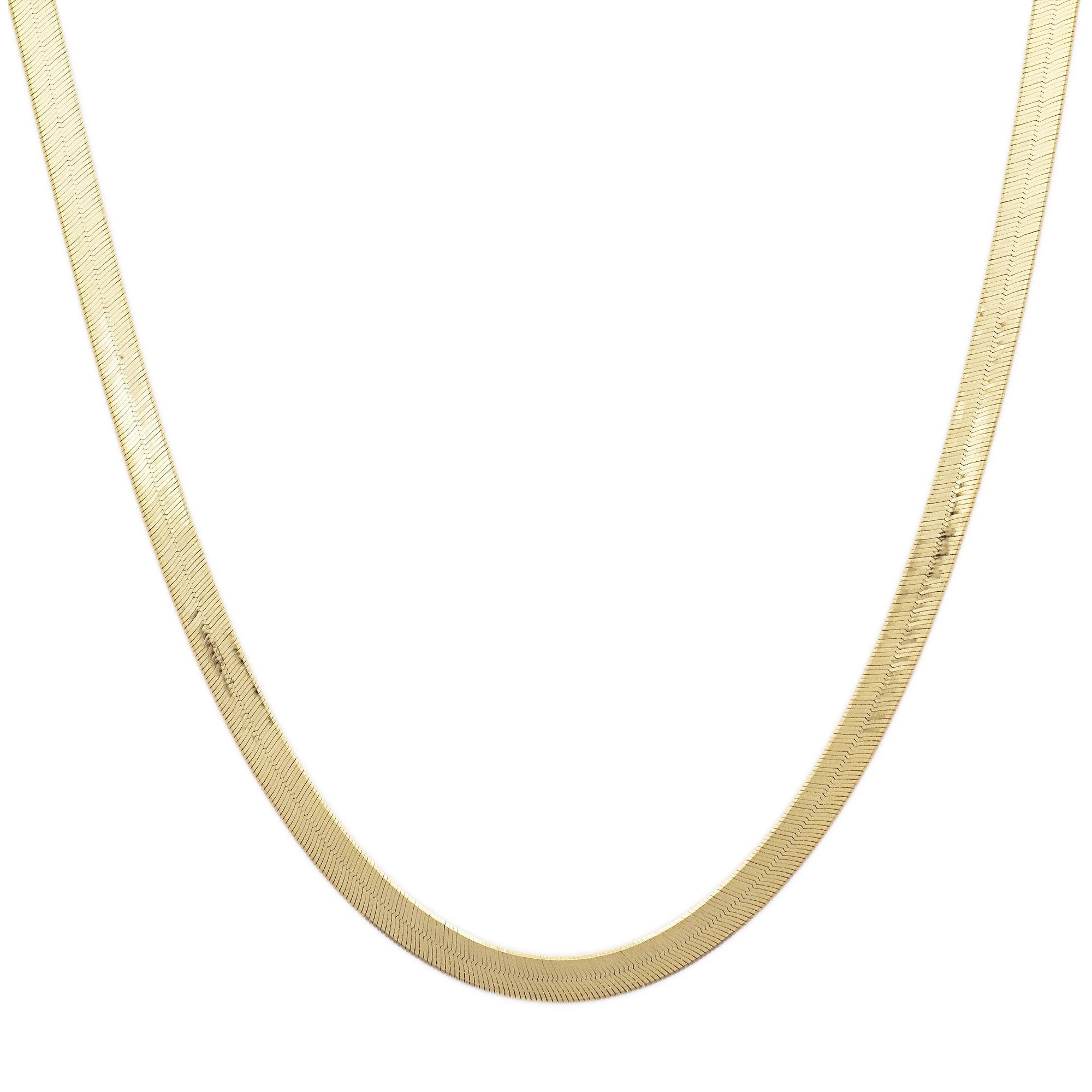 DAY 6 - Luxe Charming Herringbone Chain 16.5 - 18" Necklace Gold - SO PRETTY CARA COTTER