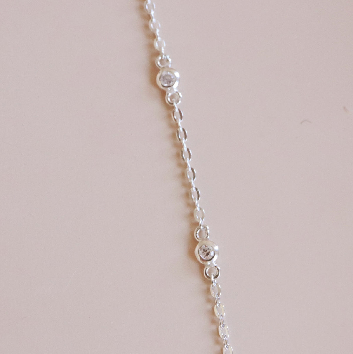 DAY 8 - DAINTY RADIANT LARIAT NECKLACE - CUBIC ZIRCONIA - SO PRETTY CARA COTTER