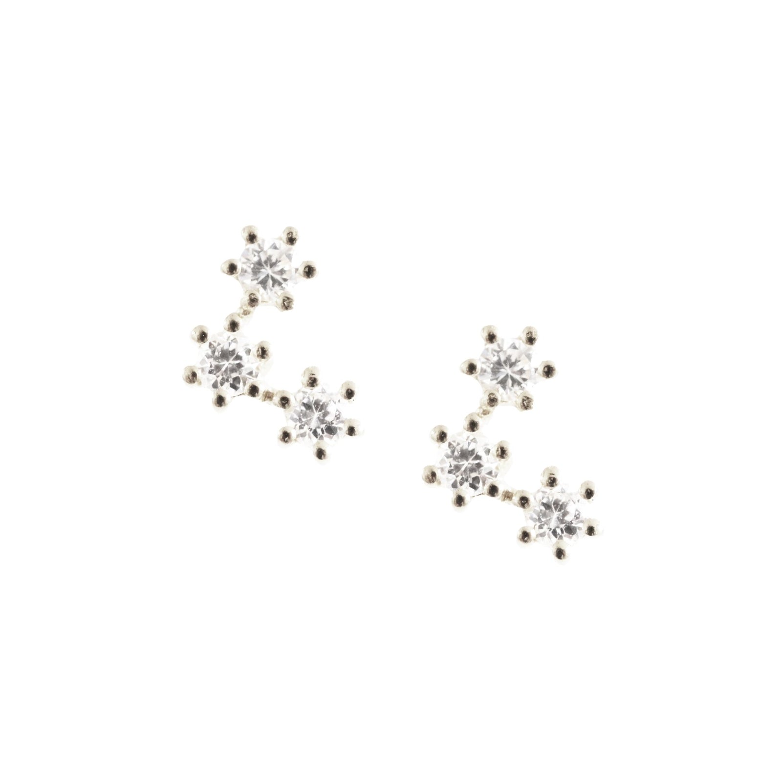 DREAM CONSTELLTION STUDS - CUBIC ZIRCONIA & SILVER - SO PRETTY CARA COTTER