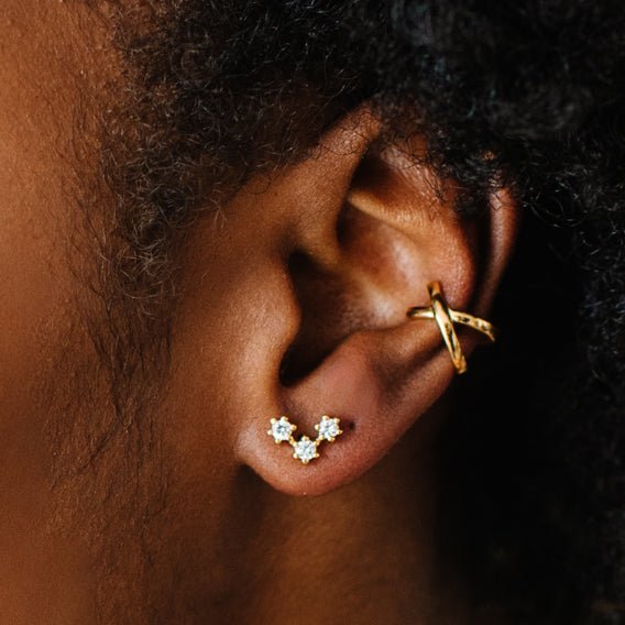 DREAM CONSTELLTION STUDS - CUBIC ZIRCONIA & SILVER - SO PRETTY CARA COTTER