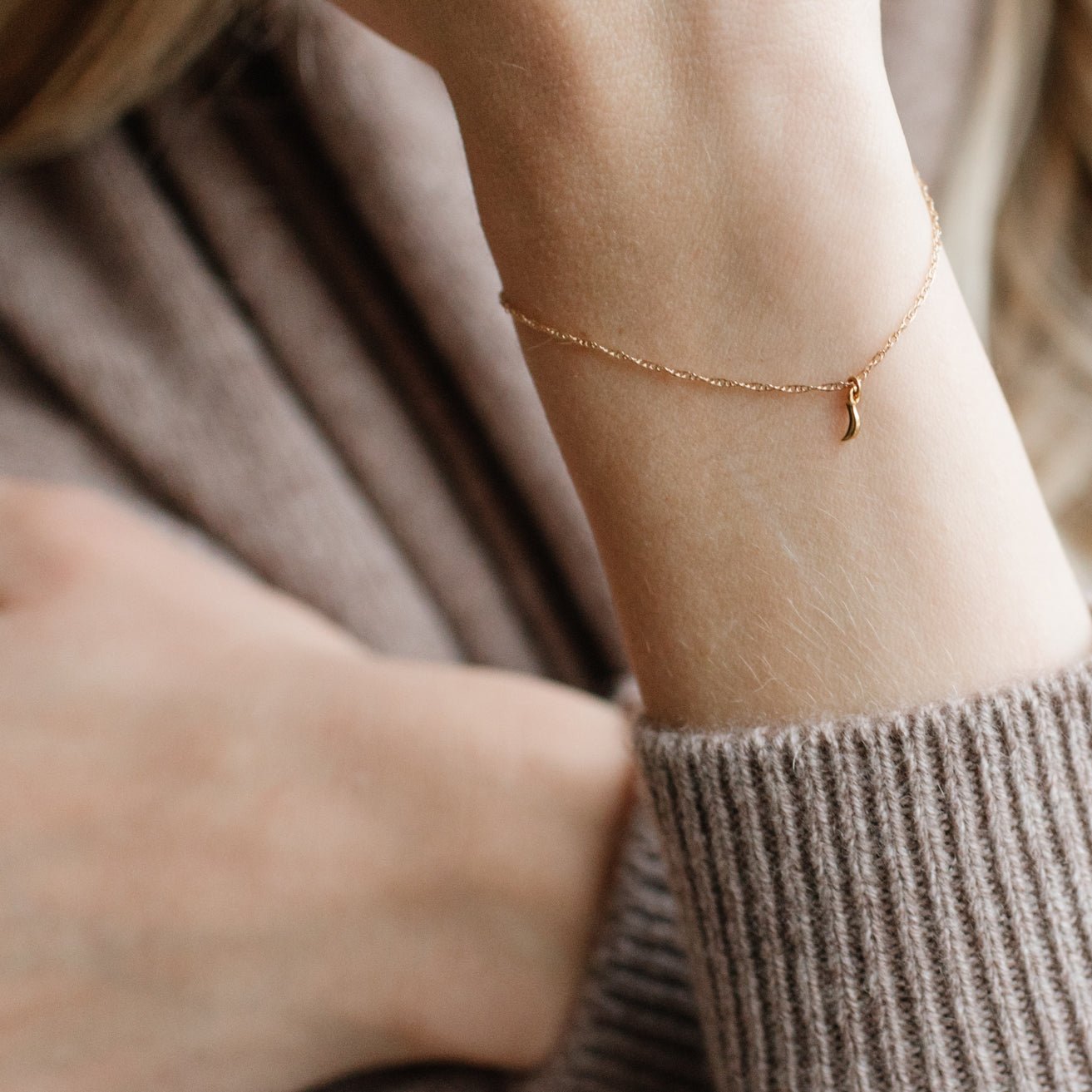 14K SOLID GOLD - DREAM LUNA NAMESAKE CHARM - SO PRETTY CARA COTTER