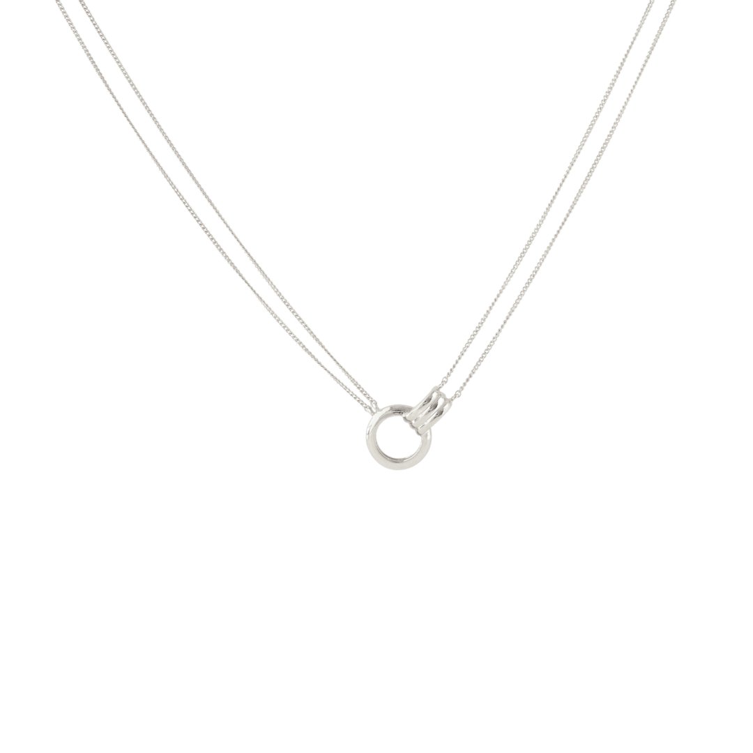 FEARLESS ARC NECKLACE - SILVER - SO PRETTY CARA COTTER