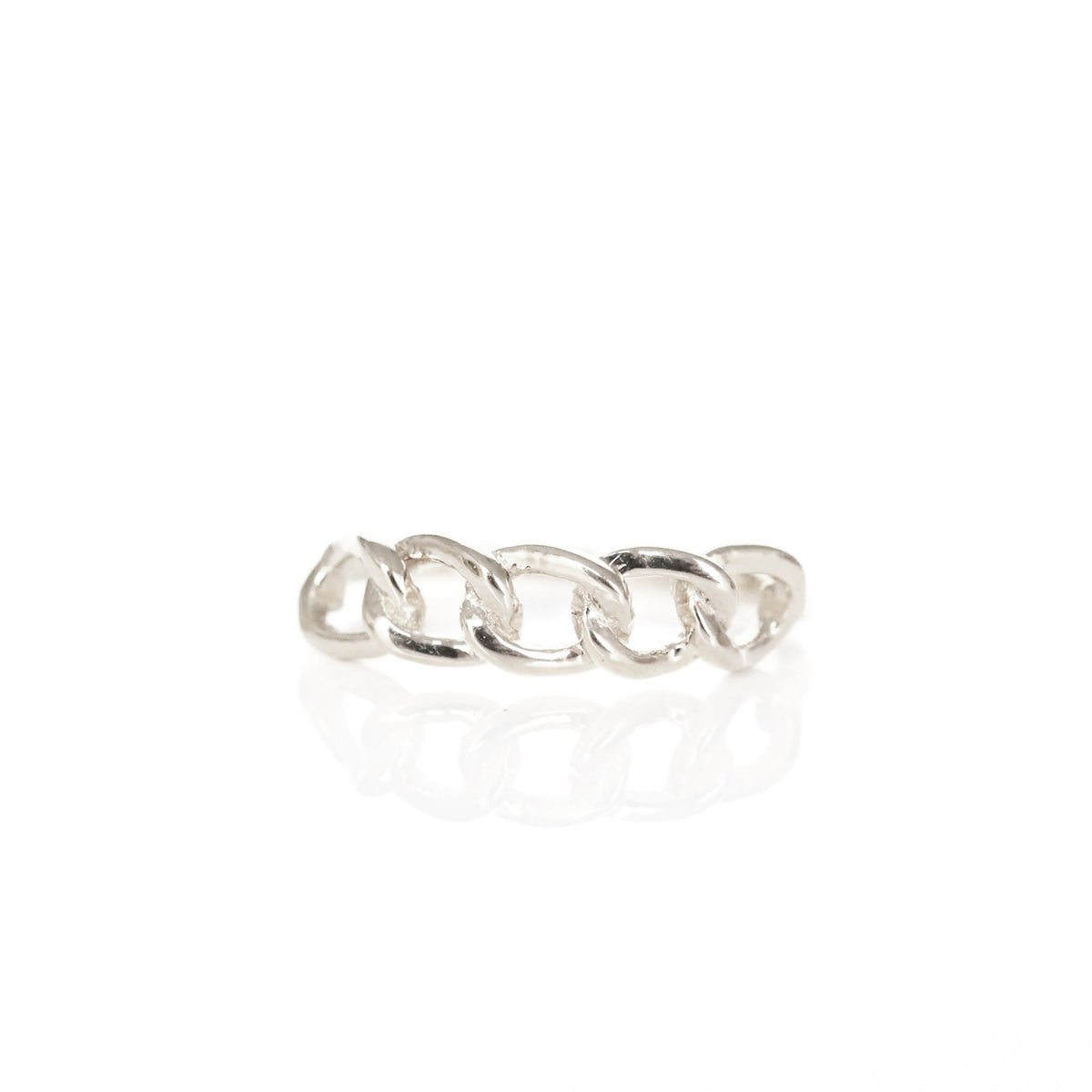 FEARLESS CABLE LINK RING - SILVER - SO PRETTY CARA COTTER