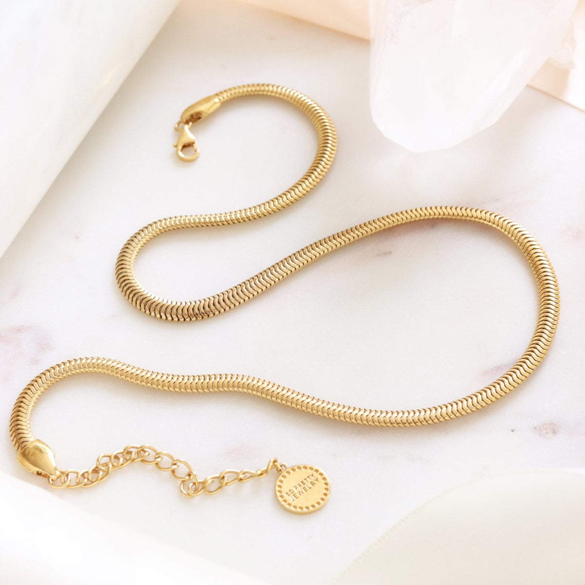 FEARLESS COBRA NECKLACE - GOLD - SO PRETTY CARA COTTER
