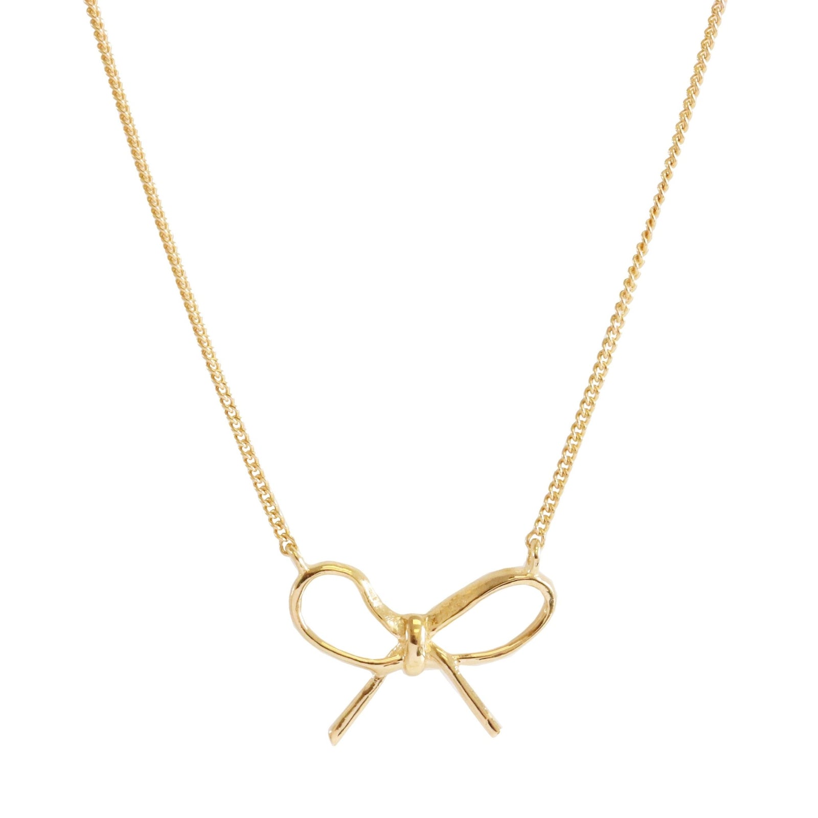 FRAICHE INSPIRE BOW NECKLACE - GOLD - SO PRETTY CARA COTTER