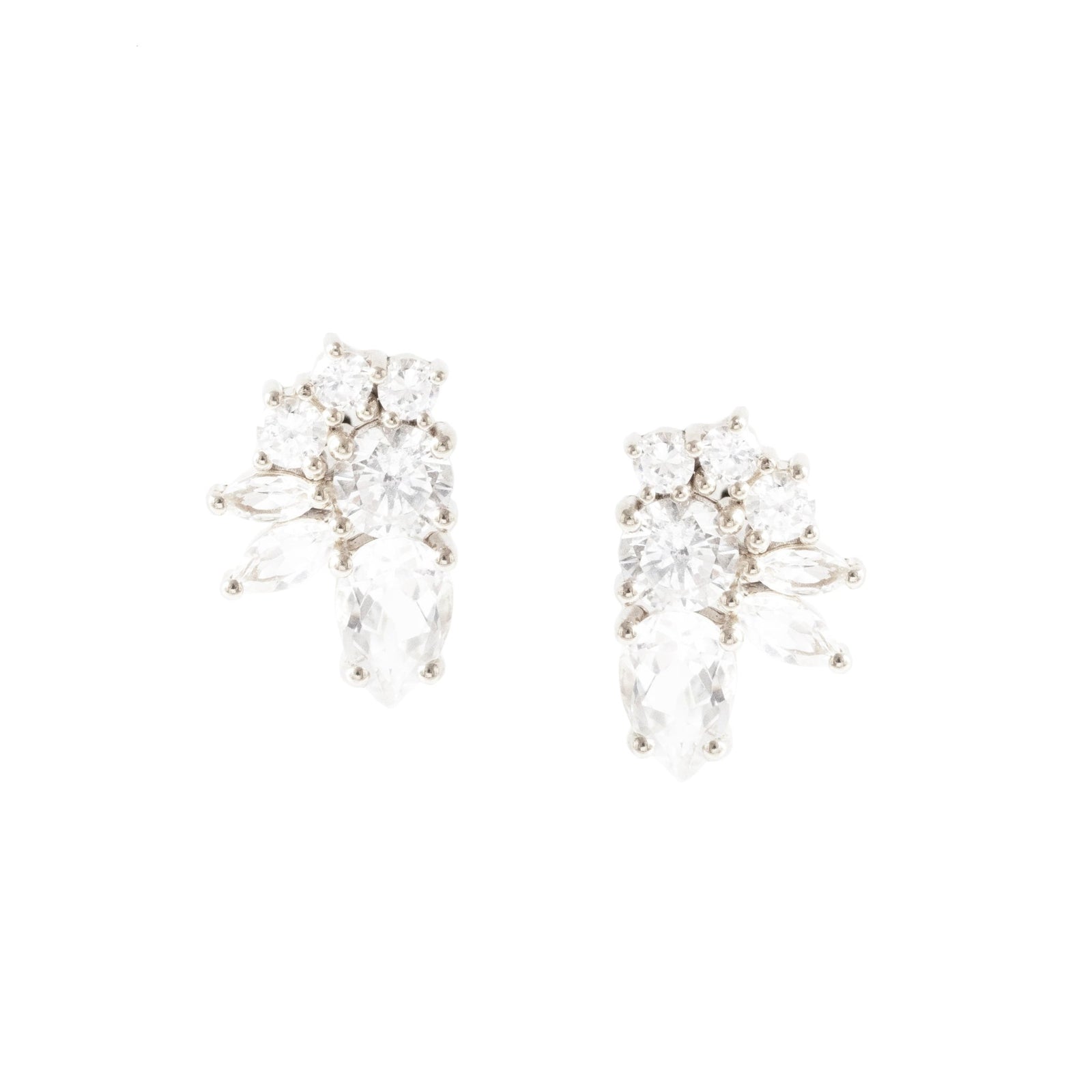 FRAICHE INSPIRE COCKTAIL EARRINGS - SILVER - SO PRETTY CARA COTTER