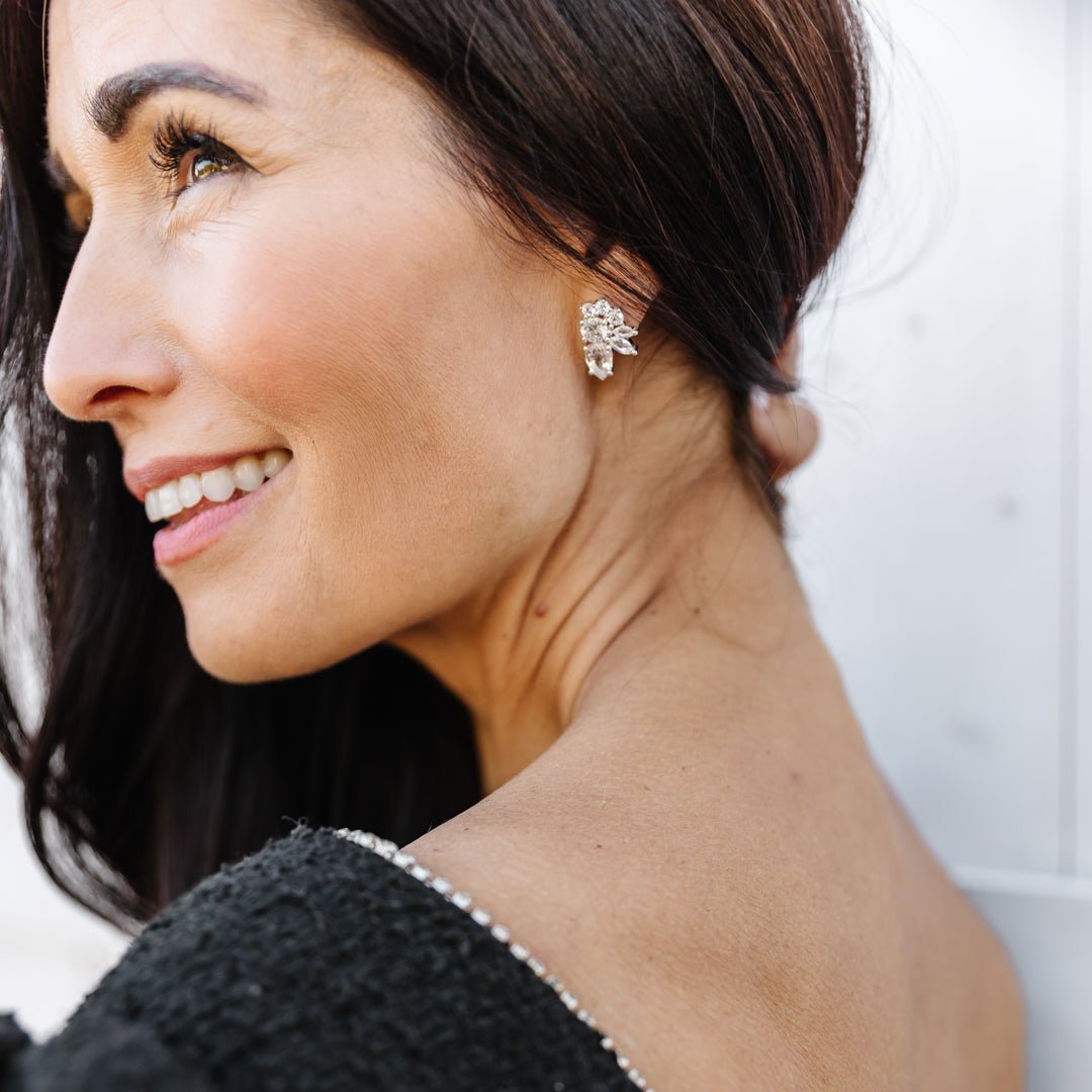 FRAICHE INSPIRE COCKTAIL EARRINGS - SILVER - SO PRETTY CARA COTTER