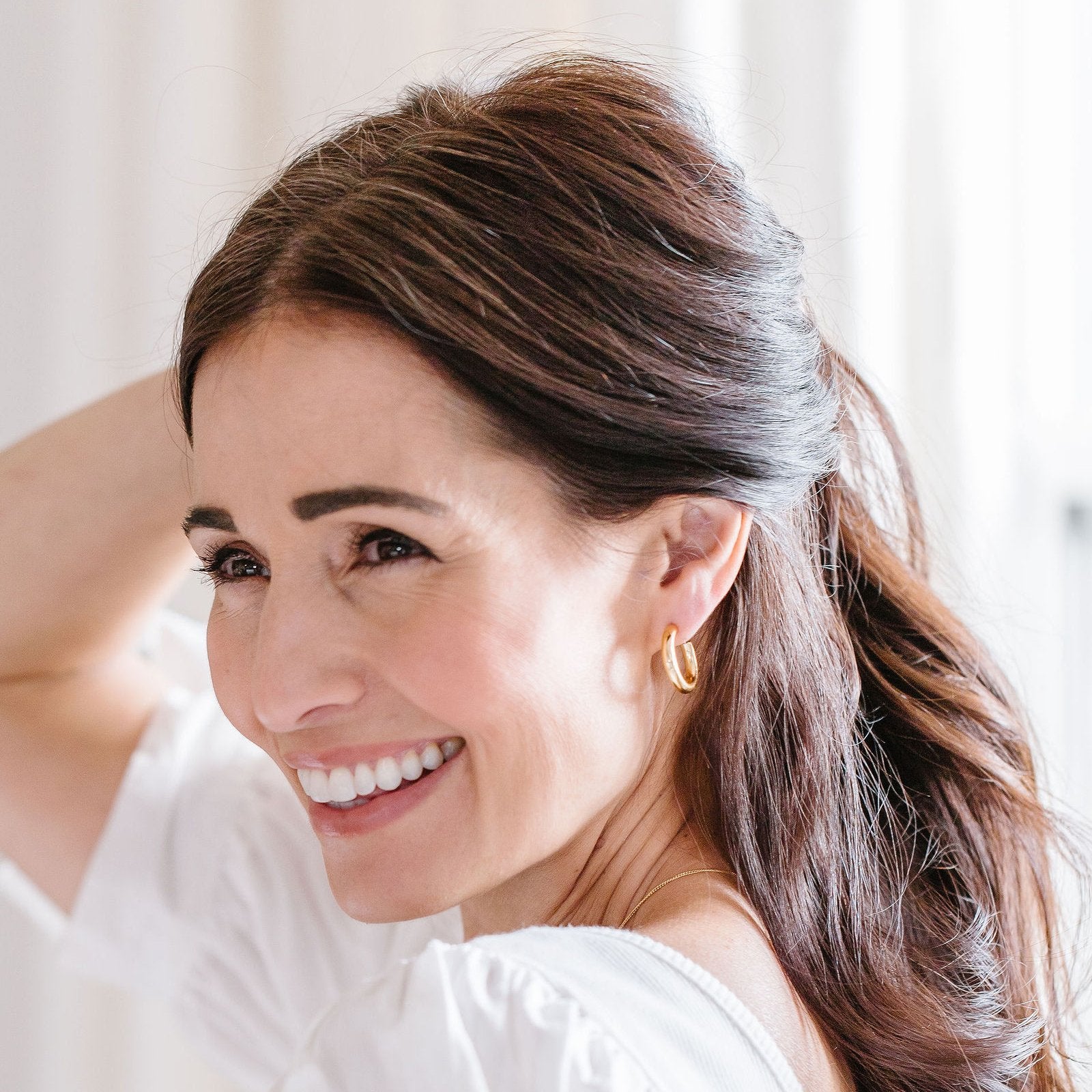 FRAICHE INSPIRE CYLINDER HOOPS - GOLD - SO PRETTY CARA COTTER