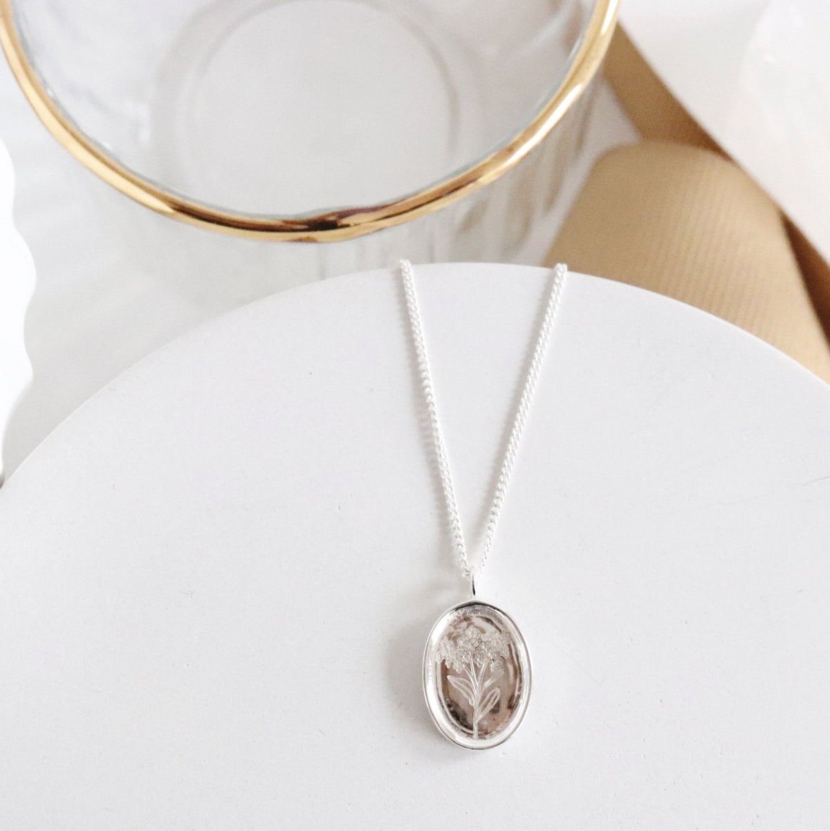 FRAICHE INSPIRE FORGET ME NOT NECKLACE - SILVER - SO PRETTY CARA COTTER