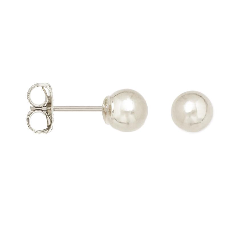 FRAICHE INSPIRE GLOBE STUDS - SILVER - SO PRETTY CARA COTTER