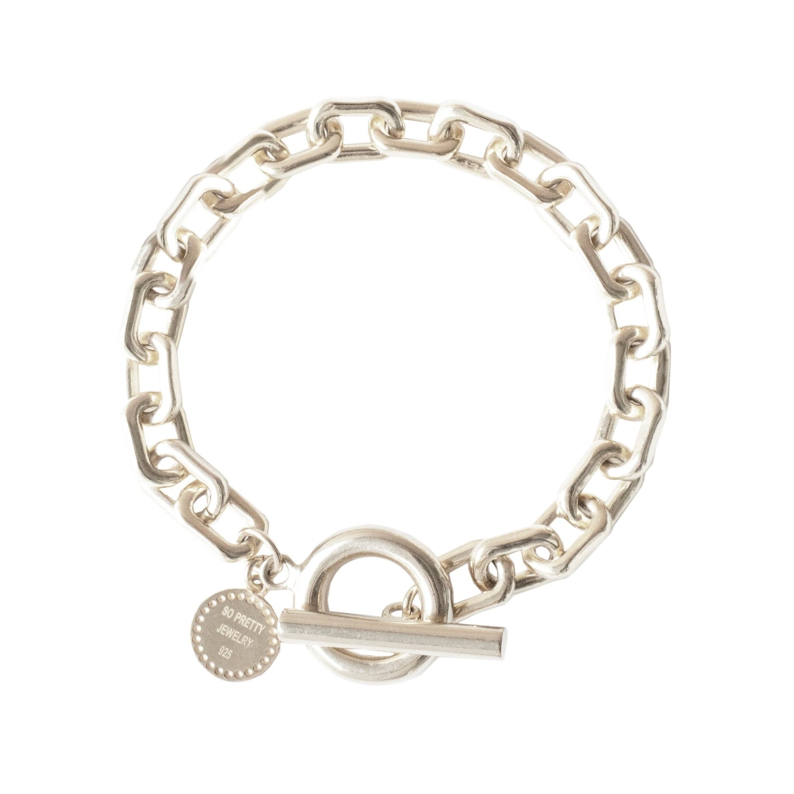 FRAICHE INSPIRE LUXE TOGGLE BRACELET - SILVER - SO PRETTY CARA COTTER