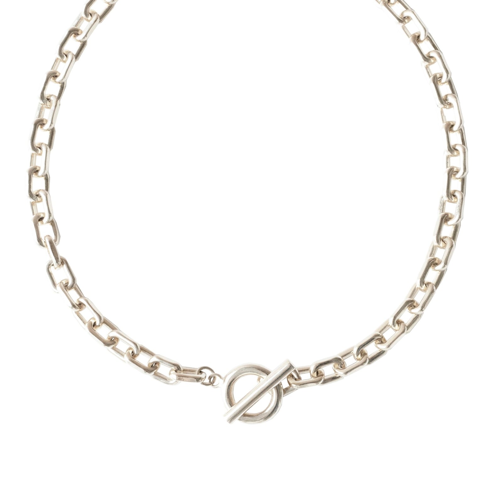 FRAICHE INSPIRE LUXE TOGGLE NECKLACE - SILVER - SO PRETTY CARA COTTER