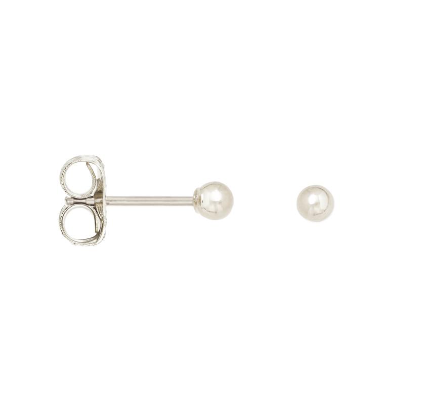 FRAICHE INSPIRE MINI GLOBE STUDS - SILVER - SO PRETTY CARA COTTER