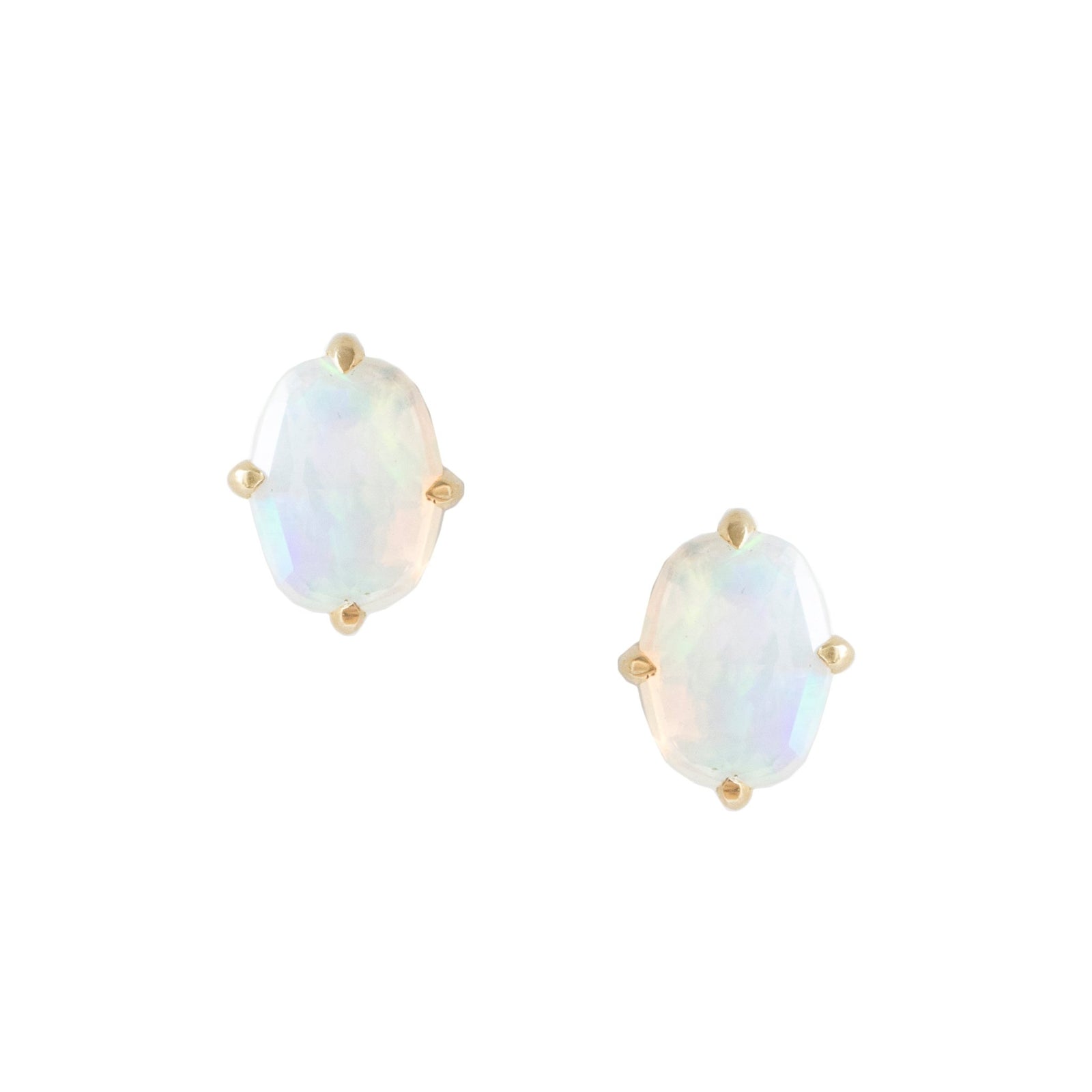 FRAICHE INSPIRE OVAL STUDS - ETHIOPIAN OPAL & GOLD - SO PRETTY CARA COTTER