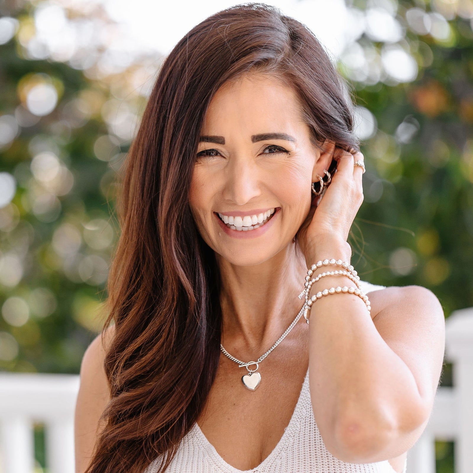 FRAICHE INSPIRE SWEETHEART LOCKET NECKLACE - SILVER - SO PRETTY CARA COTTER