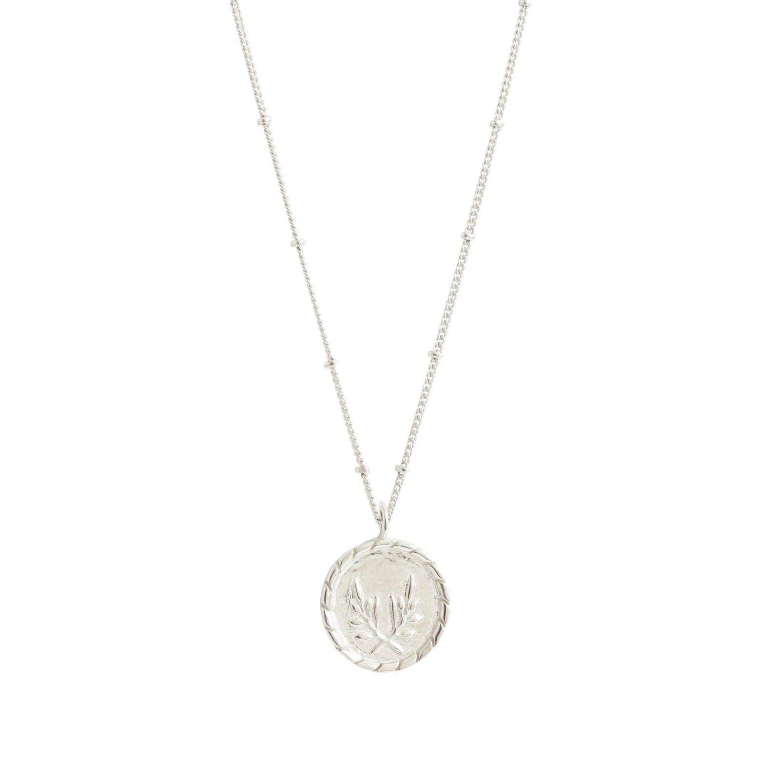 FRAICHE INSPIRE TOKEN NECKLACE - SILVER - SO PRETTY CARA COTTER