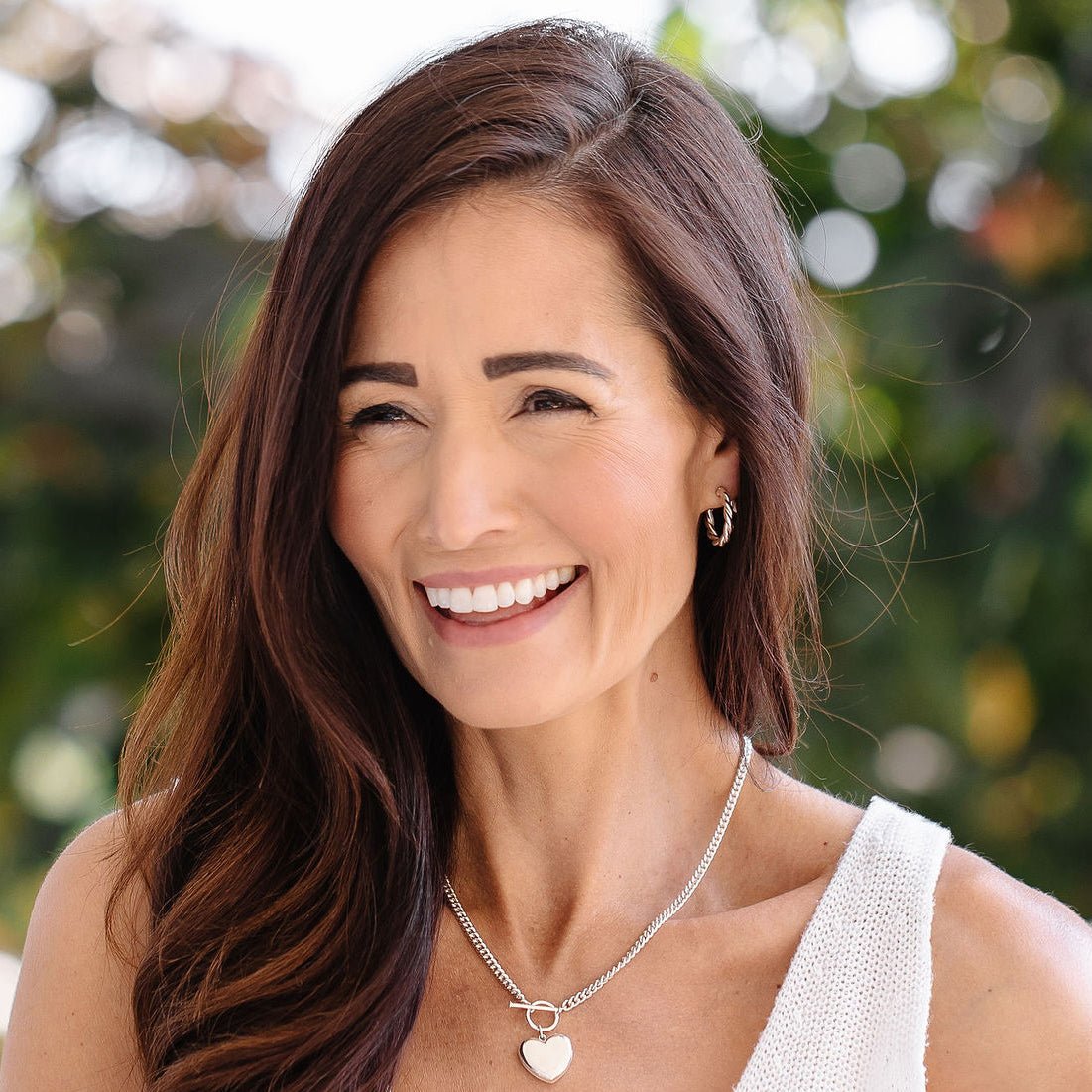 FRAICHE INSPIRE TWISTED CYLINDER HOOPS - SILVER - SO PRETTY CARA COTTER