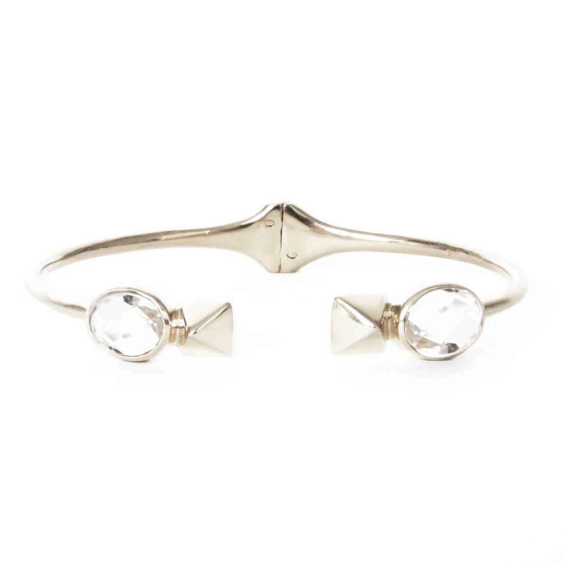 GLEE CUFF - ROCK CRYSTAL & SILVER - SO PRETTY CARA COTTER