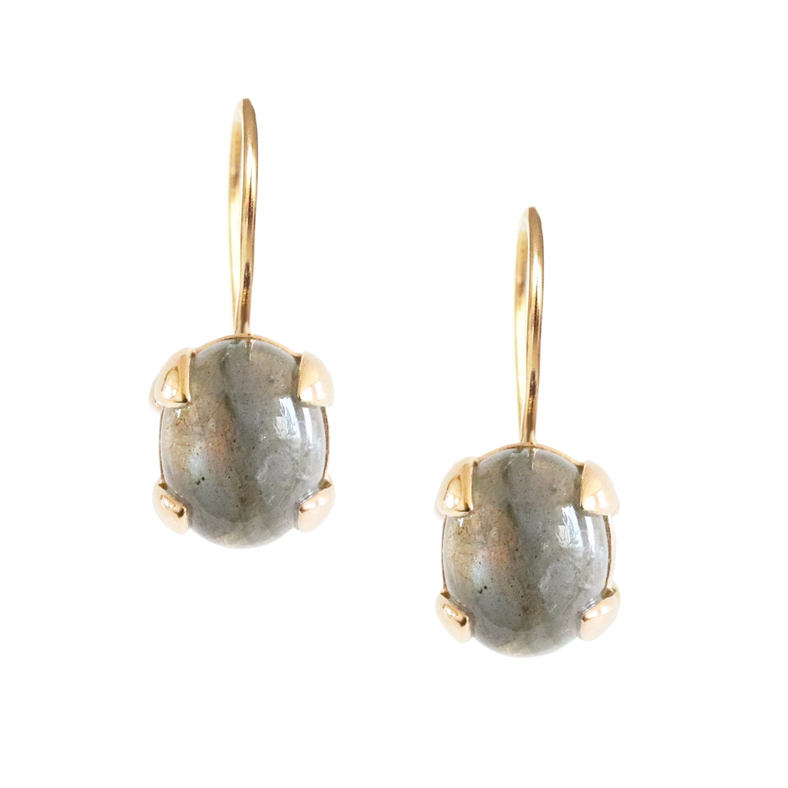 GLEE DROP EARRINGS - LABRADORITE & GOLD - SO PRETTY CARA COTTER