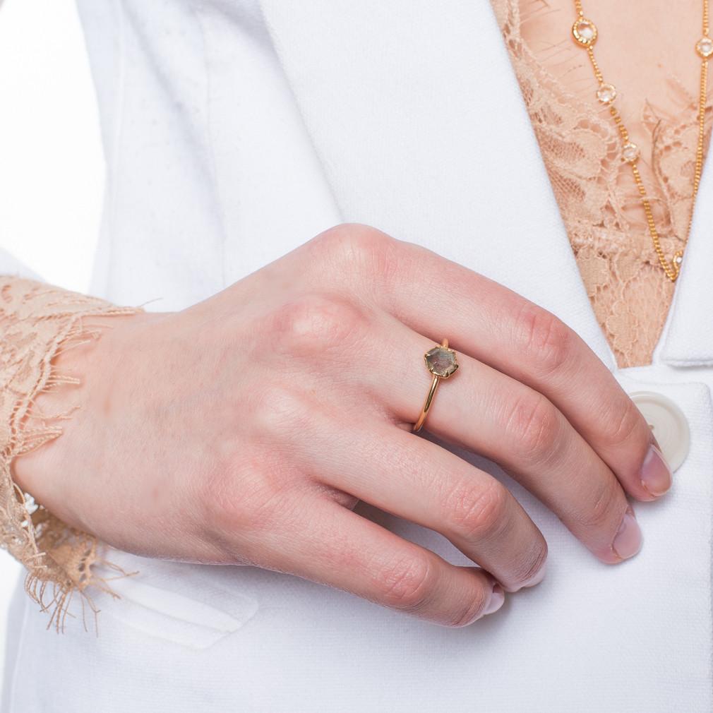 GRACE RING LABRADORITE & GOLD - SO PRETTY CARA COTTER