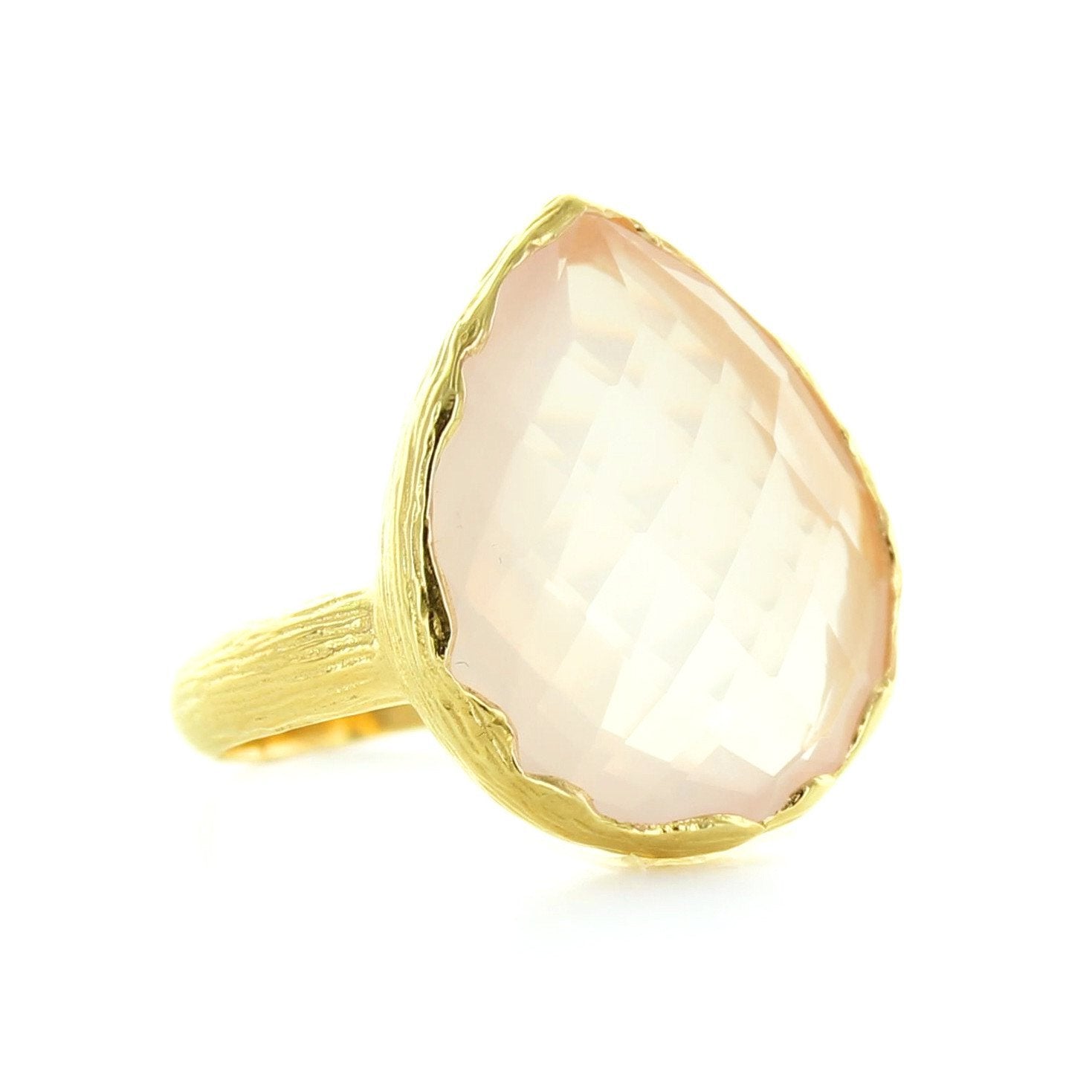 HARMONY RING - PINK QUARTZ & GOLD - SO PRETTY CARA COTTER