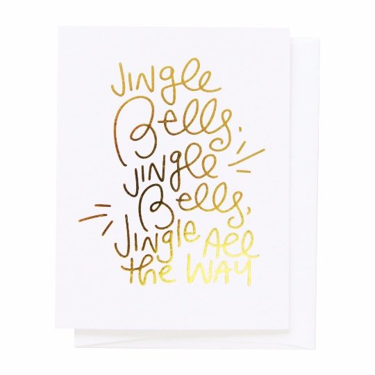 Jingle Bells, Greeting Card - SO PRETTY CARA COTTER